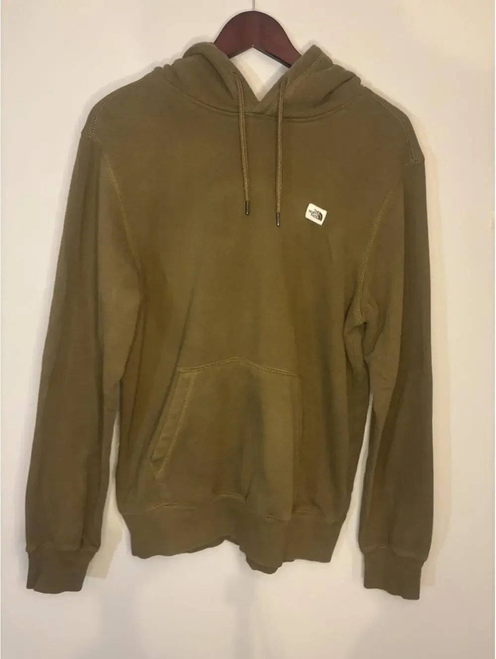 The North Face Men's Khaki and Green Hoody